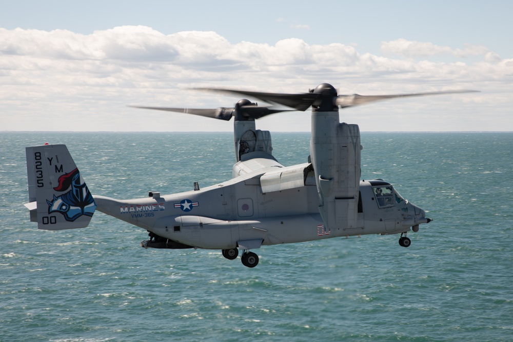 24th MEU Flight Operations on USS Wasp (LHD 1)