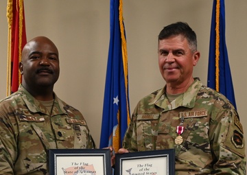 Chief Master Sgt. Harrell retires from the 188th Wing after 41 years of service