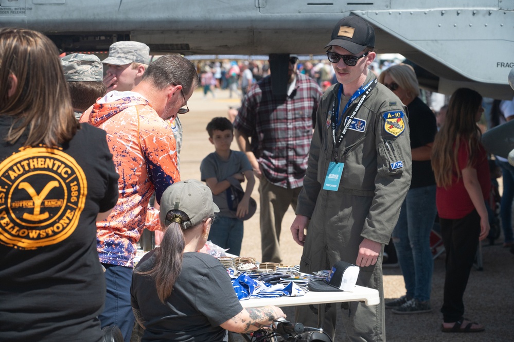 Airman hosts stand