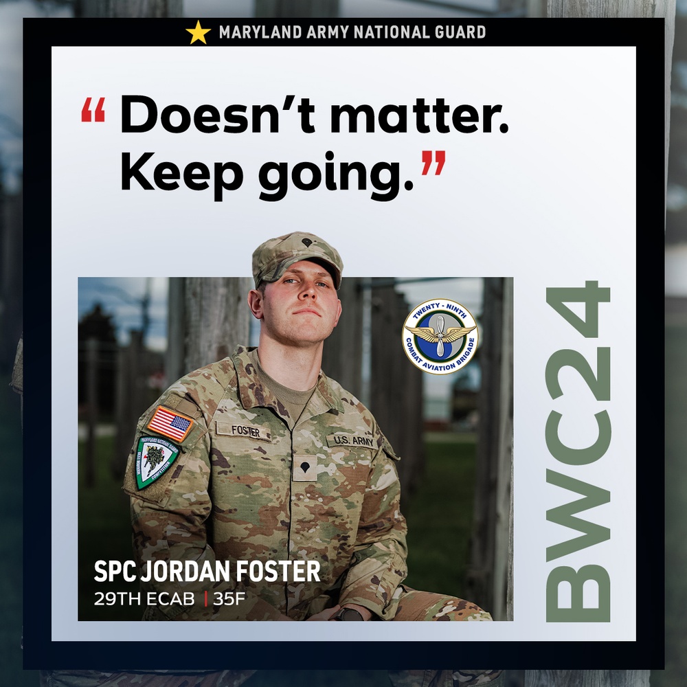 2024 Maryland National Guard Best Warrior Competition - Spc. Jordan Foster