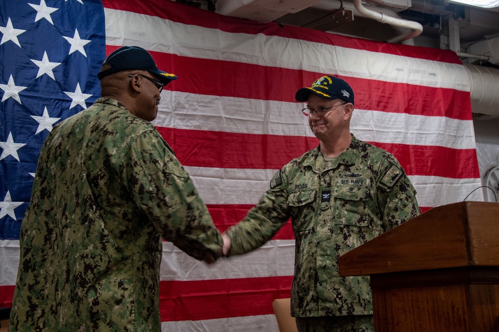 USS New Orleans (LPD 18) Change of Command on March 22, 2024