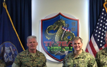 Vice Adm. Kacher and Lt. Gen. Turner Visit Task Force 76/3 and 3rd MEB