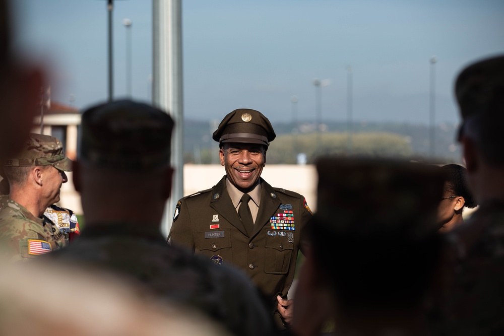 Sgt. Maj. Alphonzo Hunter's promotion ceremony