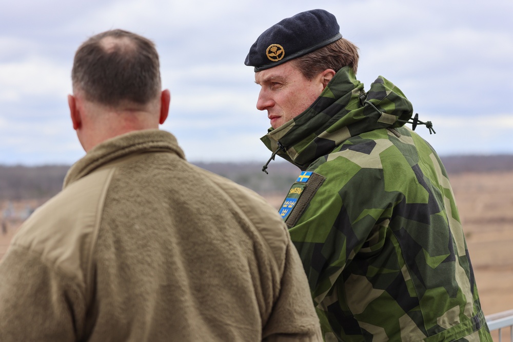 Swedish Air Force Visits NADWC in Michigan