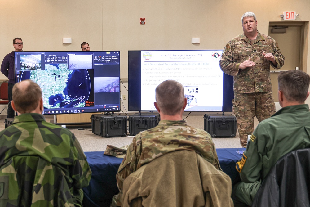 Swedish Air Force Visits NADWC in Michigan