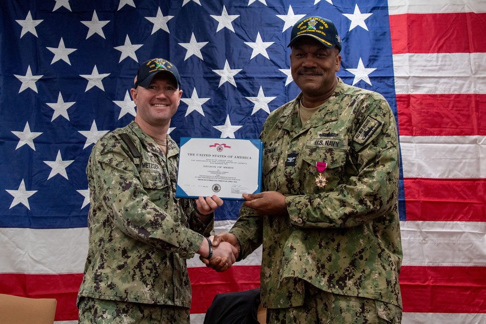 USS New Orleans (LPD 18) Change of Command on March 22, 2024