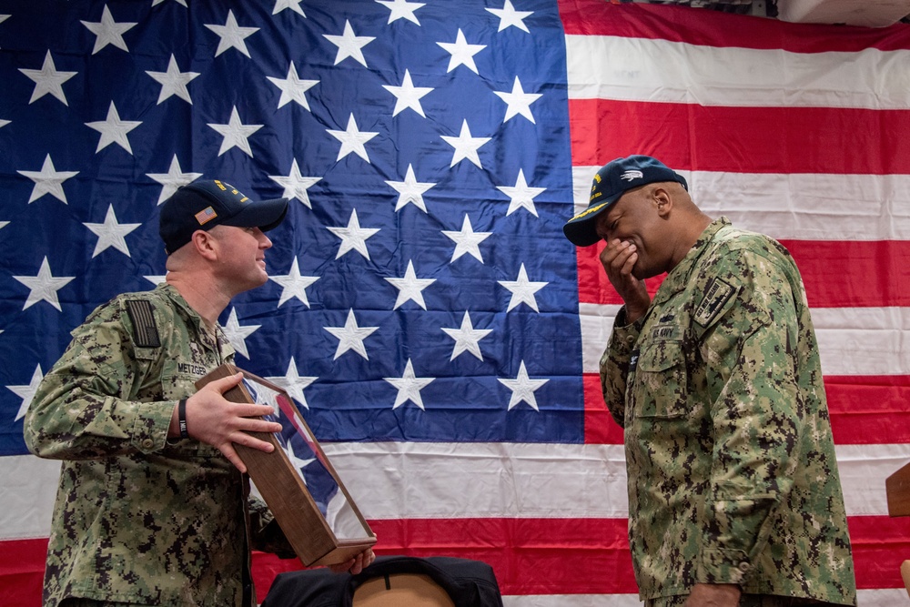 USS New Orleans (LPD 18) Change of Command on March 22, 2024