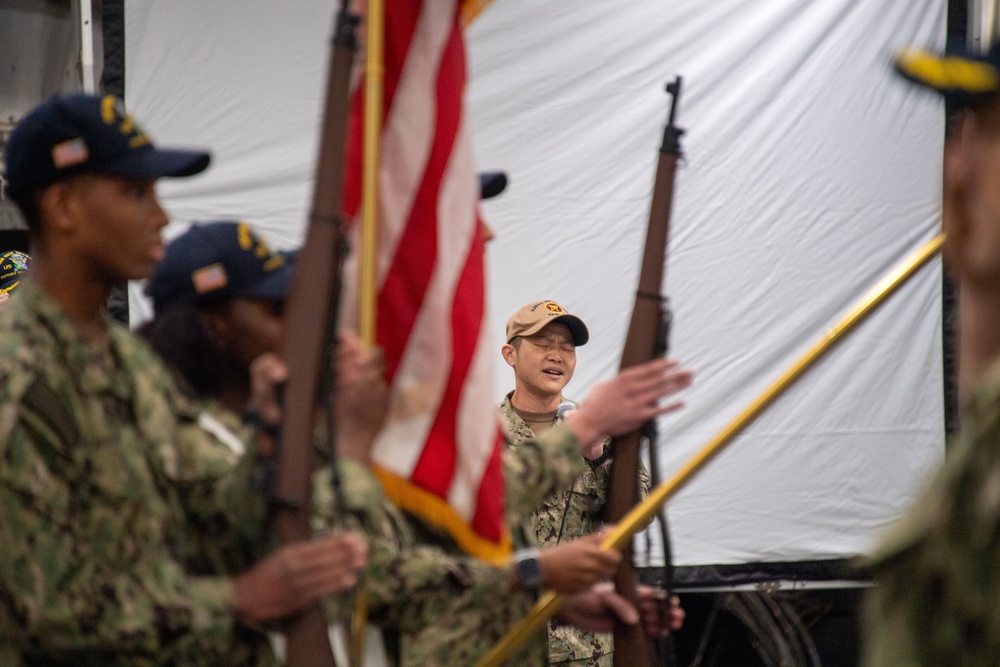 USS New Orleans (LPD 18) Change of Command on March 22, 2024