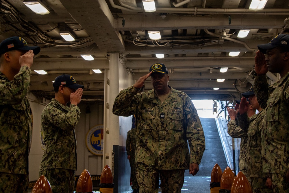 USS New Orleans (LPD 18) Change of Command on March 22, 2024