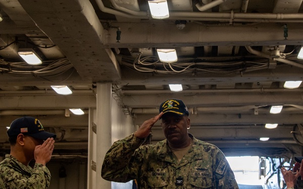 USS New Orleans (LPD 18) Change of Command on March 22, 2024