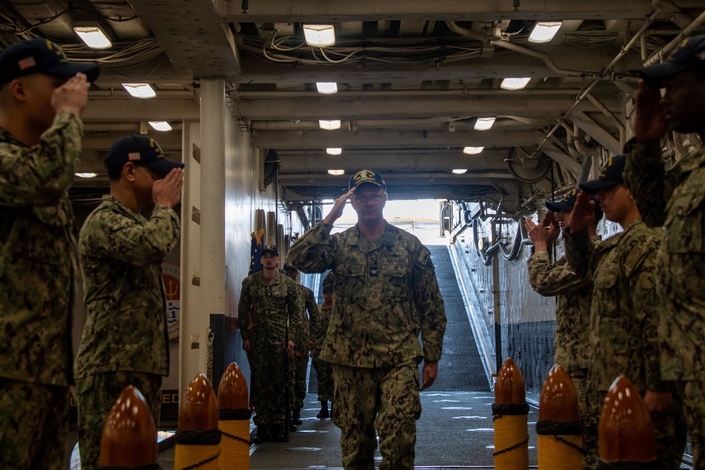 USS New Orleans (LPD 18) Change of Command on March 22, 2024