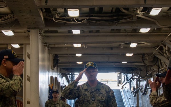USS New Orleans (LPD 18) Change of Command on March 22, 2024