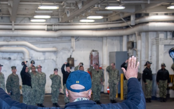 USS New Orleans (LPD 18) Change of Command on March 22, 2024