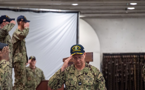 USS New Orleans (LPD 18) Change of Command on March 22, 2024