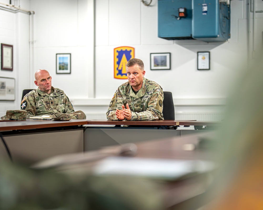 Air Defense Artillery Commandant and Regimental CSM visit 5-4 ADA