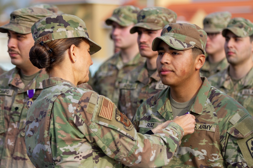 DVIDS - Images - Soldiers of the 1-158 Infantry Regiment receive the ...