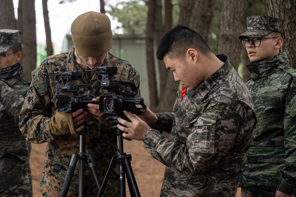 U.S. Marines, Koreans work together to provide public affairs support during Freedom Shield 24
