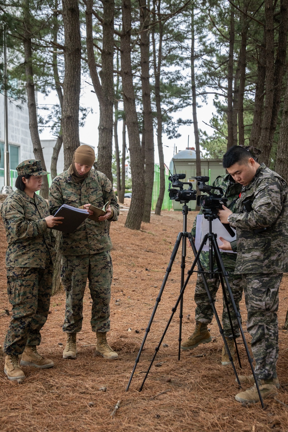U.S. Marines, Koreans work together to provide public affairs support during Freedom Shield 24