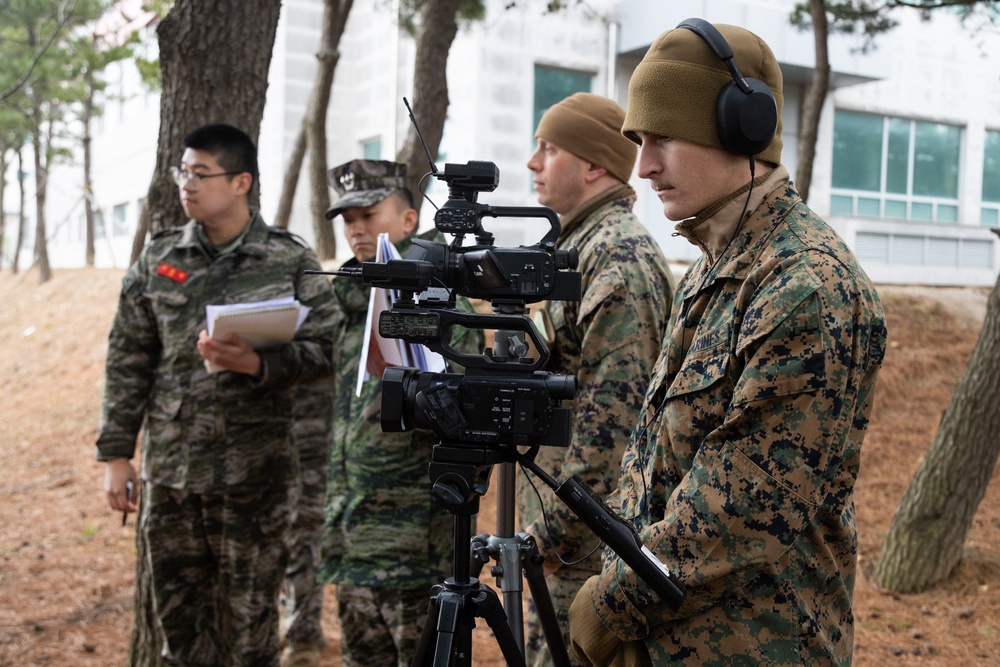 U.S. Marines, Koreans work together to provide public affairs support during Freedom Shield 24