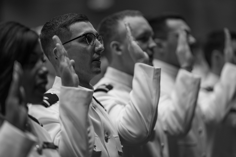 Officer Candidates graduate at Coast Guard Academy