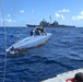 USS Leyte Gulf Coast Guard LEDET and HSM 50 Intercept Drug Smuggling Vessel