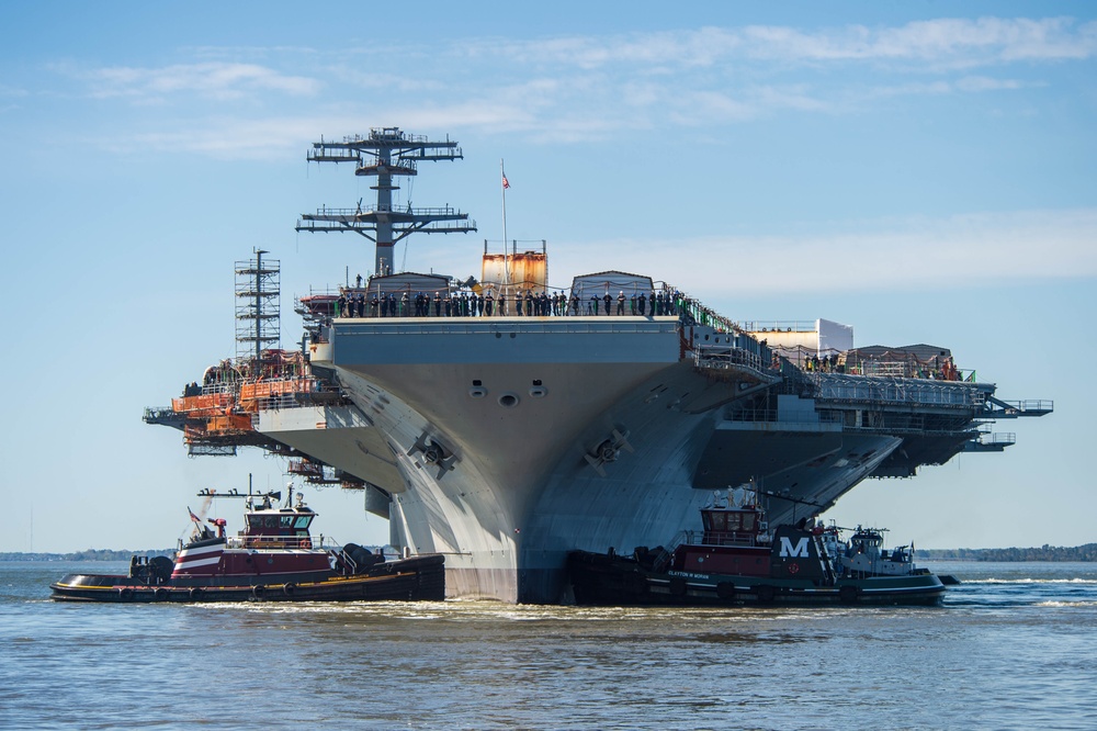 USS John C. Stennis (CVN 74) Leaves Dry Dock