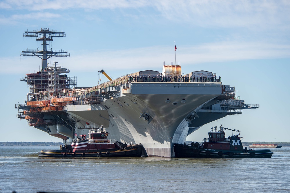 USS John C. Stennis (CVN 74) Leaves Dry Dock