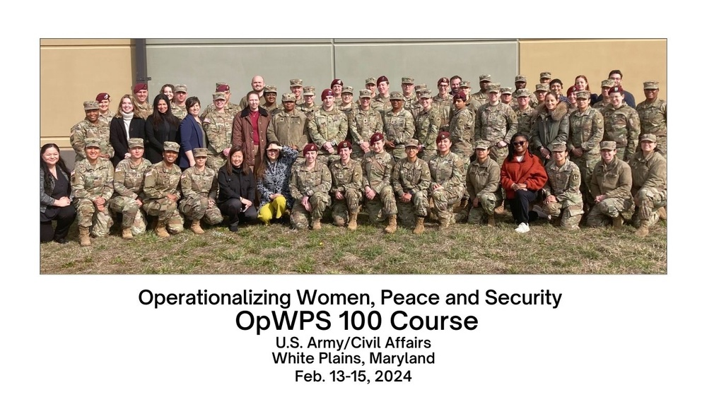 OpWPS 100 Army Civil Affairs Feb 13-15 2024 White Plains MD