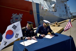 U.S. Coast Guard, Korean Coast Guard, sign bilateral joint statement