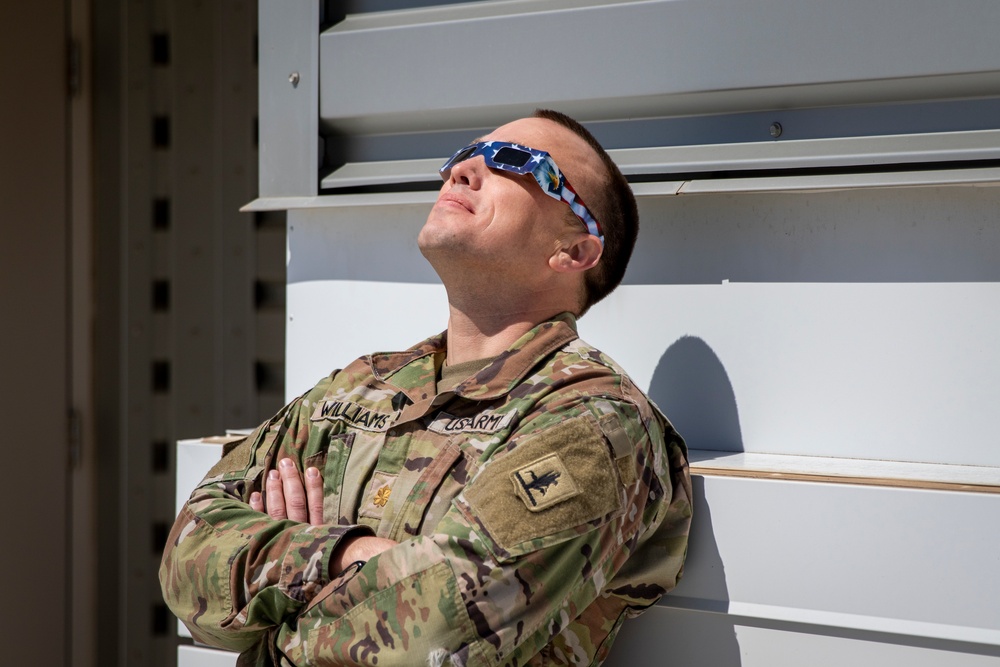 Nebraska Military Department views 2024 partial eclipse