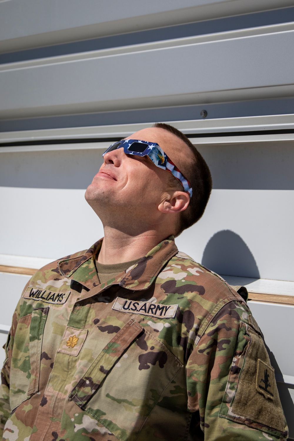 Nebraska Military Department views 2024 partial eclipse