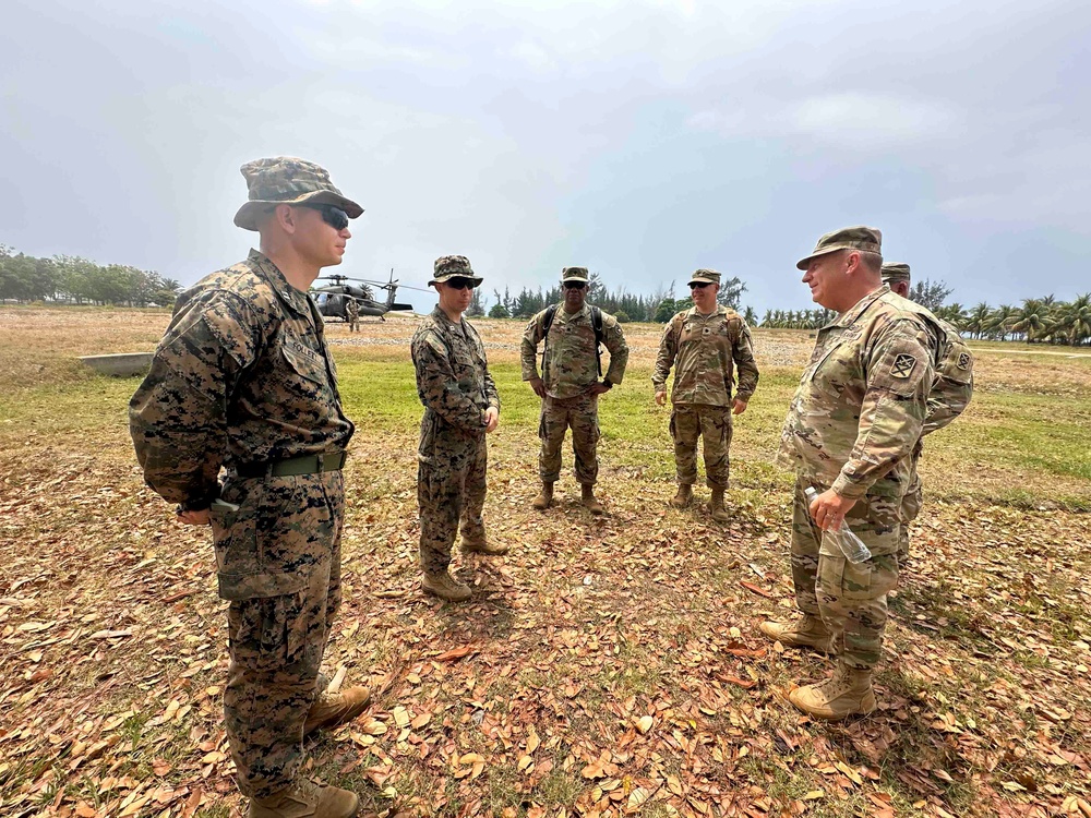 Commander of 167th Theater Sustainment Command visits CENTAM Guardian 24 exercise participants