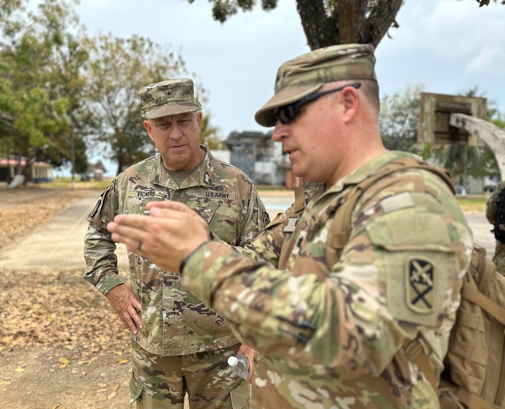 Commander of 167th Theater Sustainment Command visits CENTAM Guardian 24 exercise participants