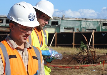 Soil sampling, erosion control signal final steps of USACE debris removal process