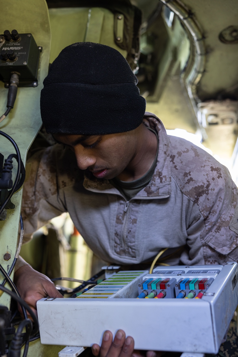 Marines with 4th Assault Amphibian Battalion conduct live-fire range