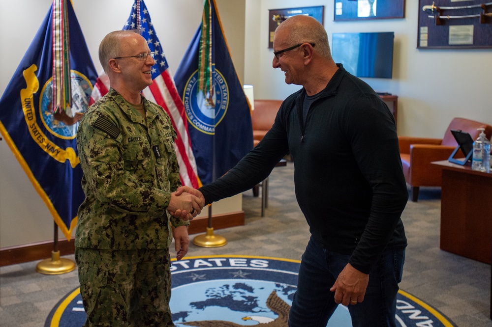 Chef Robert Irvine Visits U.S. Fleet Forces Command and Fleet Logistics Center
