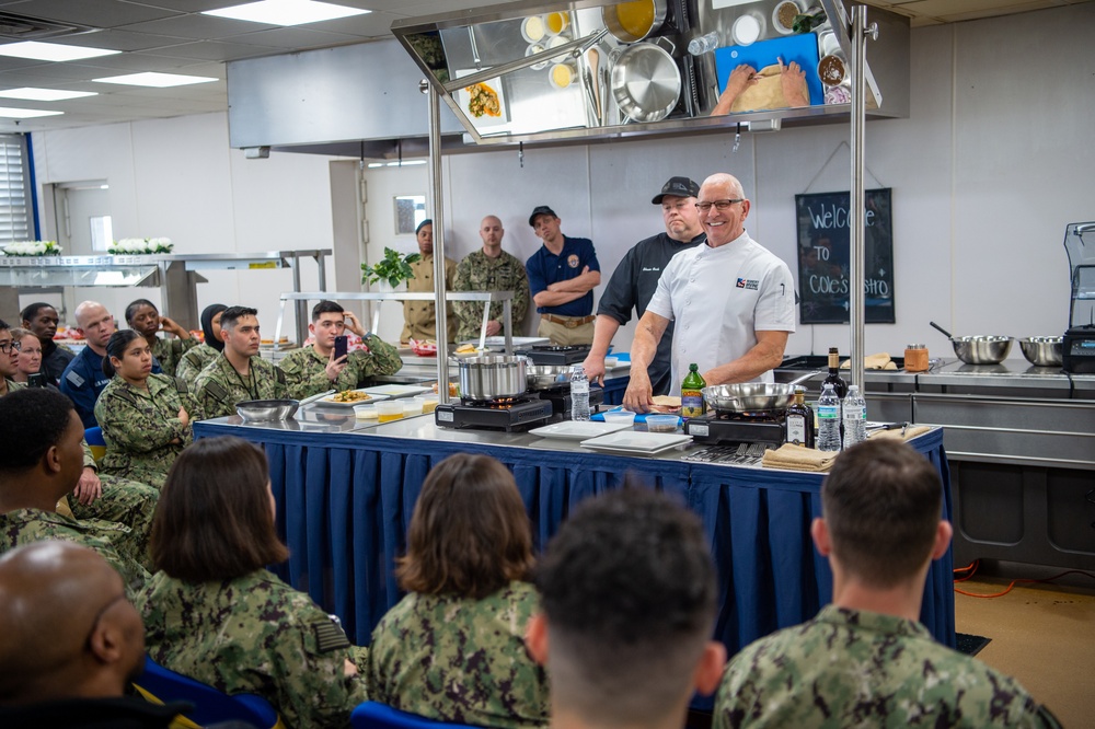 Chef Robert Irvine Visits U.S. Fleet Forces Command and Fleet Logistics Center