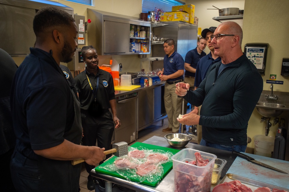 Chef Robert Irvine Visits U.S. Fleet Forces Command and Fleet Logistics Center