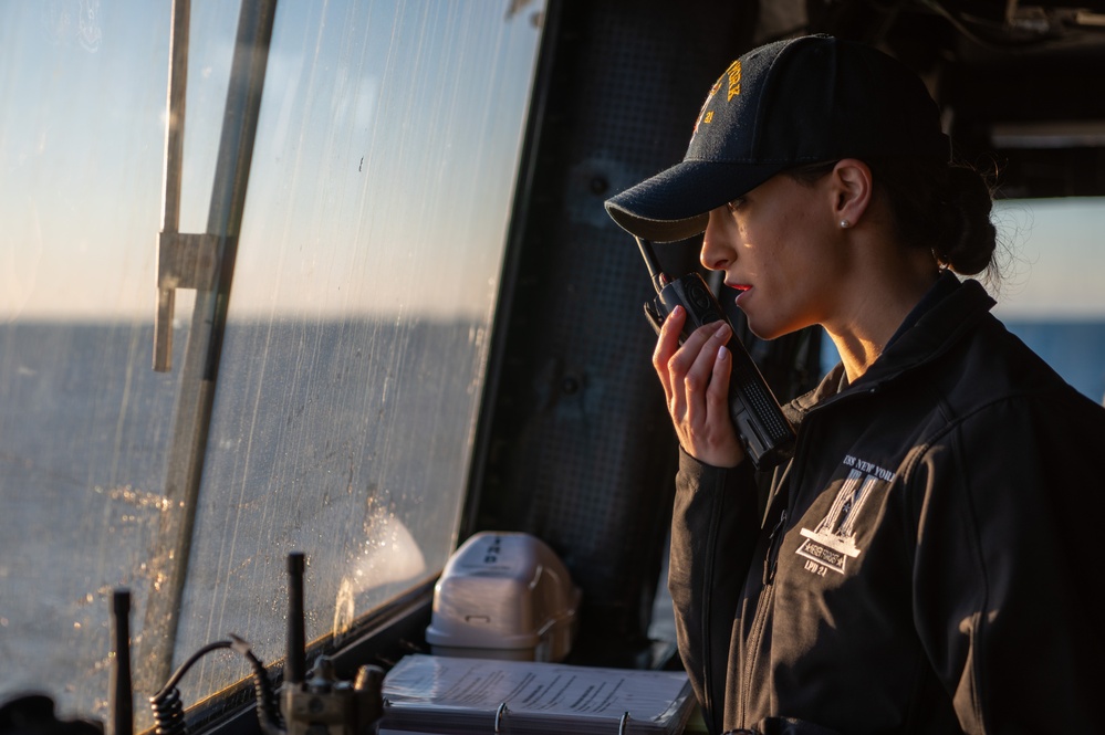 USS New York Arrives in Morehead City