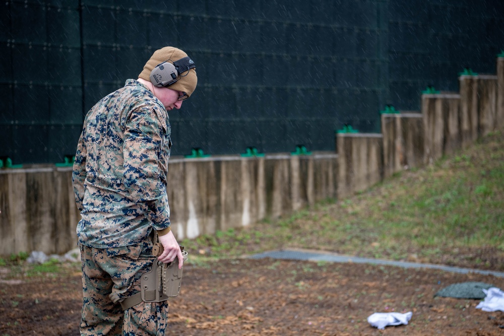 VMFA-121 continue pistol qualifications at Camp Mujuk