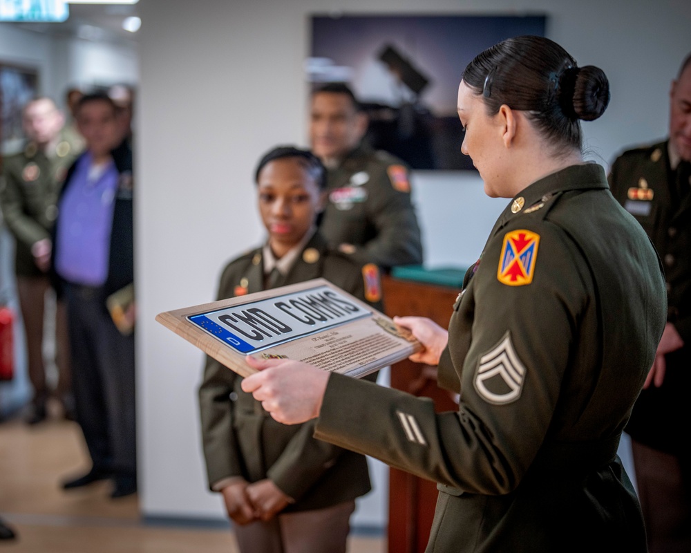 10th AAMDC Cpl. Macaiya Fulks PCS ceremony