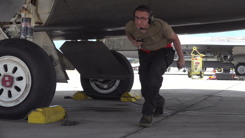 Senior Airman Leads F-22 Inspection as Part of Agile Reaper