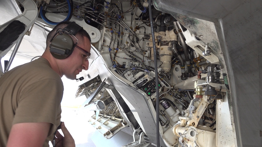 Senior Airman Leads F-22 Inspection as Part of Agile Reaper