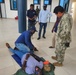 U.S. Navy and Ghana Army teach first aid to fisheries inspectors