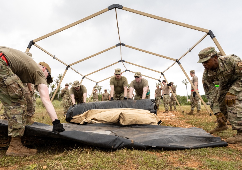 3rd AEW Airmen conduct MRA training during Exercise Agile Reaper 24-1