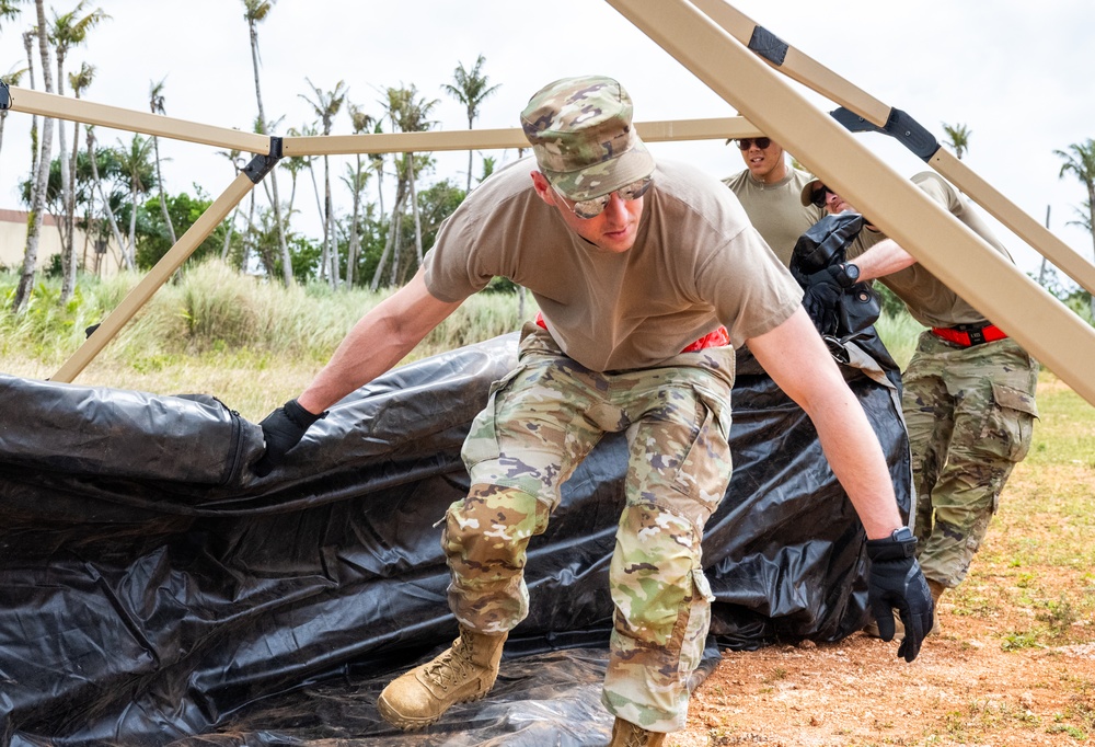 3rd AEW Airmen conduct MRA training during Exercise Agile Reaper 24-1