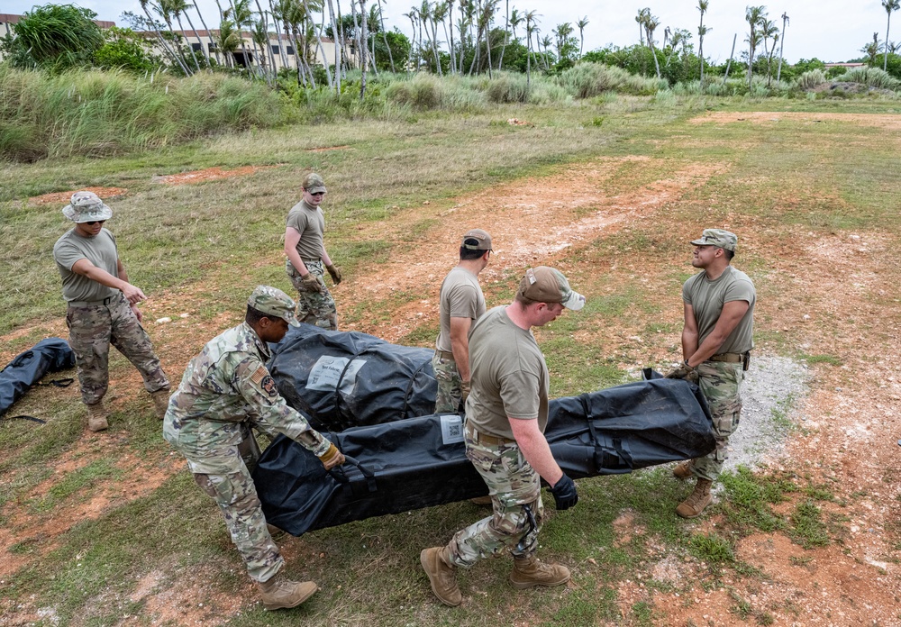 3rd AEW Airmen conduct MRA training during Exercise Agile Reaper 24-1