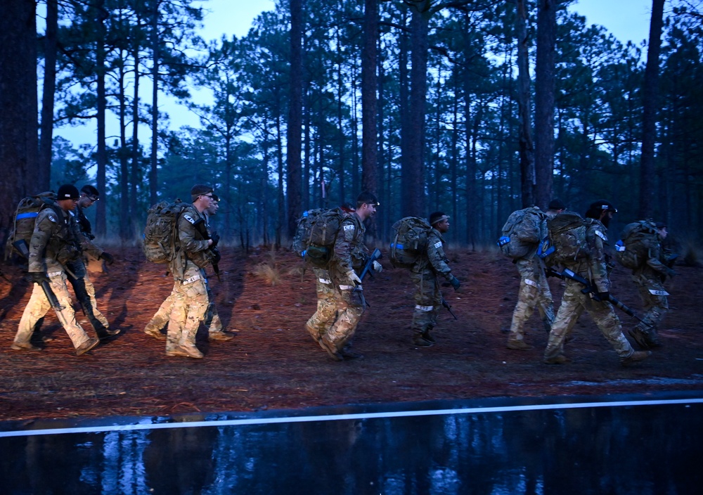 Civil Affairs Candidates Ruck March Event