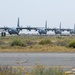 Airmen load AFCENT C-130s with humanitarian aid bound for Gaza