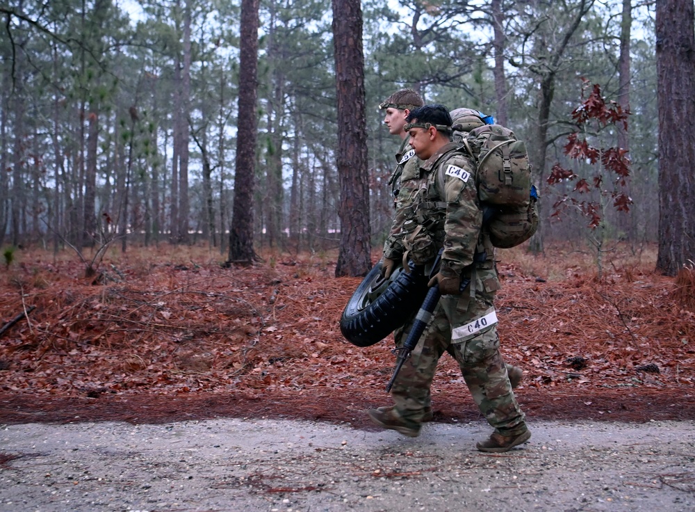 Civil Affairs Candidates Ruck March Event